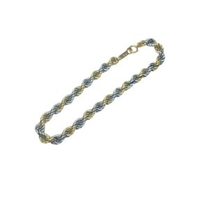 K18/Pt850 ハーフブレスレット